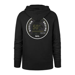 Boston Bruins Tonal Backer '47 Burnside NHL Hoodie Black - Taass sale