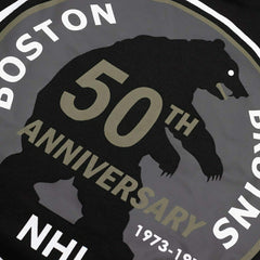 Boston Bruins Tonal Backer '47 Burnside NHL Hoodie Black - Taass sale