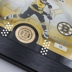 David Pastrnak Boston Bruins Bronze Coin Framed NHL Photo - Taass on sale