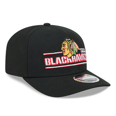 Chicago Blackhawks NHL Stated 9SEVENTY Stretch-Snap Cap Black - Taass for sale