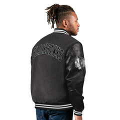 Chicago Blackhawks First Rounder Starter NHL Varsity Wool Jacket - Taass US