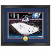 Colorado Avalanche 3-Time Stanley Cup Champions Bronze Coin Framed NHL Photo - Taass outlet