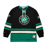 Dallas Stars Mitchell & Ness Heritage NHL Lace-Up Jersey Crew - Taass on sale