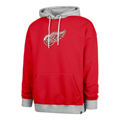 Detroit Red Wings Patch '47 Drop Shoulder NHL Hoodie Red - Taass on sale