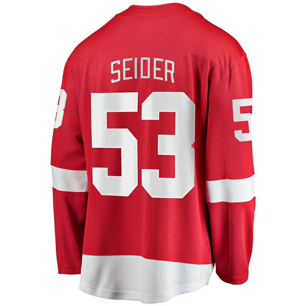 Moritz Seider #53 Detroit Red Wings Breakaway NHL Jersey Red - Taass sale