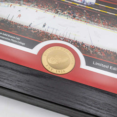 Detroit Red Wings 11-Time Stanley Cup Champions Bronze Coin Framed NHL Photo - Taass Online