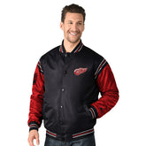 Detroit Red Wings Enforcer NHL Varsity Satin Jacket - Taass discount