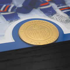 Leon Draisaitl Edmonton Oilers 1000 Points Bronze Coin NHL Photo Frame - Taass outlet