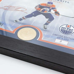 Leon Draisaitl Edmonton Oilers Bronze Coin Framed NHL Photo - Taass discount