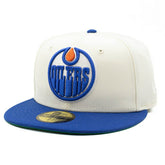 Edmonton Oilers Inaugural Season New Era 59FIFTY Fitted NHL Cap Chrome - Taass Online