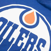 Edmonton Oilers Team Logo '47 Echo NHL T-Shirt Blue - Taass Online
