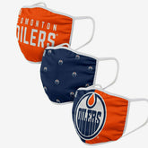 Edmonton Oilers Face Covering NHL Face Mask (3-Pack) - Taass sale