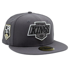 Los Angeles Kings 50th Anniversary 59FIFTY Fitted NHL Cap Dark Gray - Taass discount
