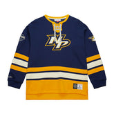 Nashville Predators Mitchell & Ness Heritage NHL Lace-Up Jersey Crew - Taass discount