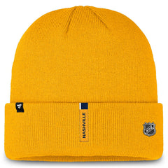 Nashville Predators 2024/25 NHL Authentic Pro Beanie Knit Hat Yellow - Taass US