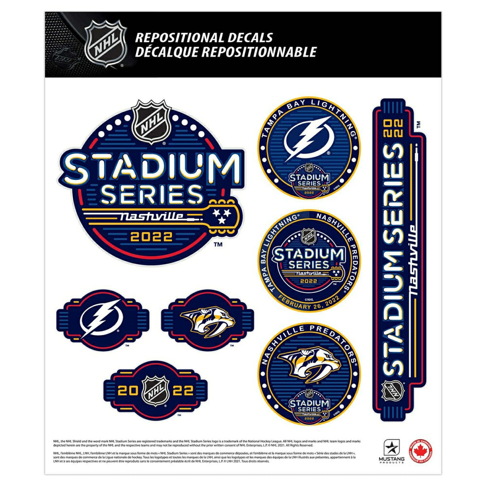 2022 NHL Stadium Series Nashville Deluxe Decals Set (5 Pcs.) - Taass US