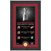 New Jersey Devils Stanley Cup Legacy Bronze Coin Framed NHL Photo - Taass discount