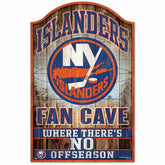 New York Islanders WinCraft NHL Fan Cave Wood Sign - Taass Online