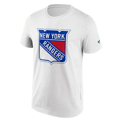 New York Rangers Primary Logo NHL T-Shirt White - Taass for sale