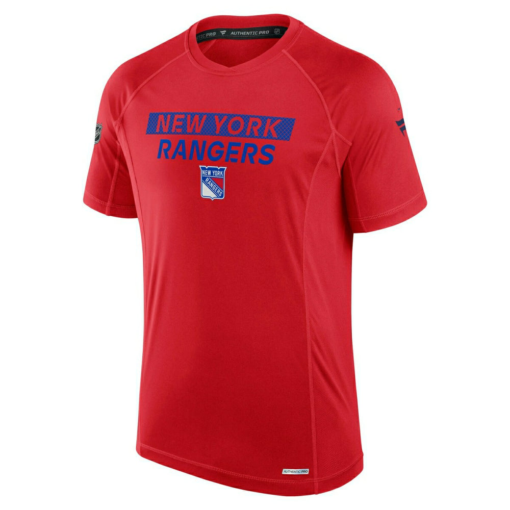 New York Rangers 2024/25 Authentic Pro Rink Tech NHL T-Shirt Red - Taass discount