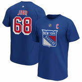 Jaromir Jagr #68 New York Rangers Alumni Fanatics NHL T-Shirt Blue - Taass Online