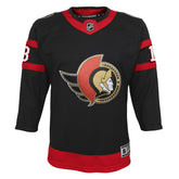 Tim Stützle #18 Ottawa Senators Premier NHL Jersey Black (YOUTH) - Taass Online