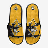 Pittsburgh Penguins Big Logo NHL Gel Slides - Taass on sale