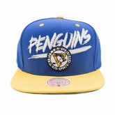 Pittsburgh Penguins Transcript Mitchell & Ness Snapback NHL Cap - Taass on sale