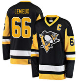 Mario Lemieux #66 Pittsburgh Penguins Vintage Heritage Breakaway NHL Jersey - Taass Online