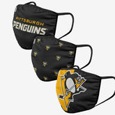 Pittsburgh Penguins Face Covering NHL Face Mask (3-Pack) - Taass discount
