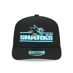 San Jose Sharks NHL Stated 9SEVENTY Stretch-Snap Cap Black - Taass on sale