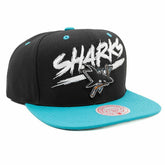 San Jose Sharks Transcript Mitchell & Ness Snapback NHL Cap - Taass outlet