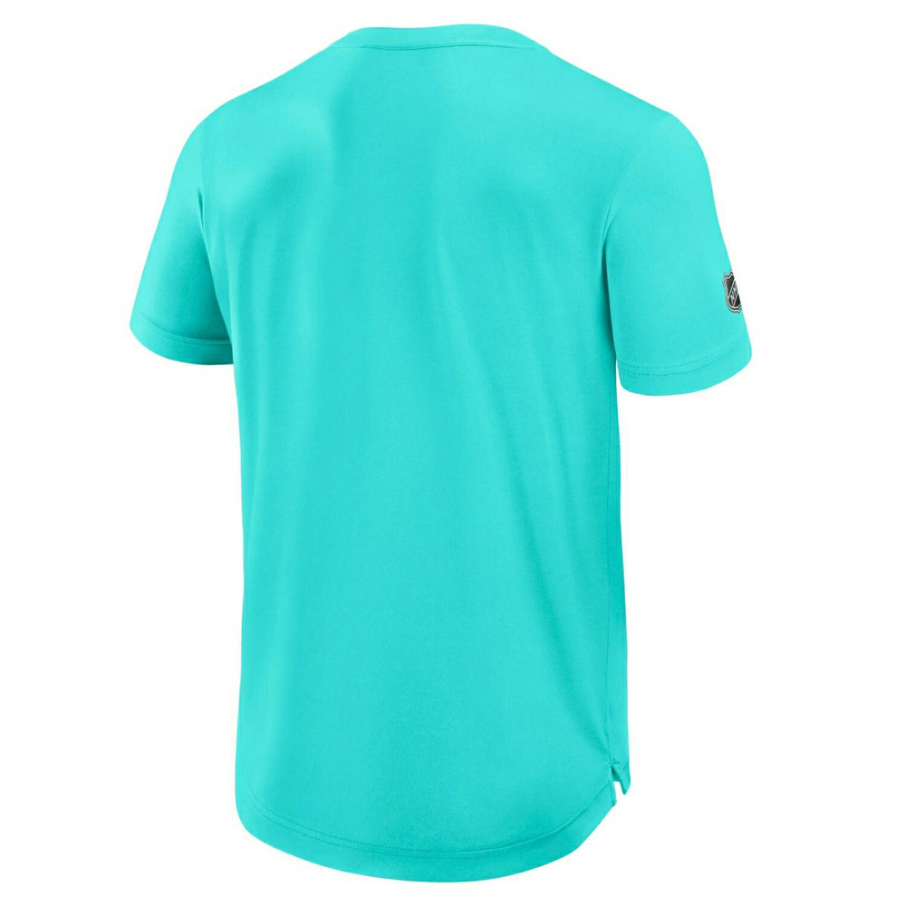 Seattle Kraken 2025/26 Authentic Pro Rink Tech NHL T-Shirt Aqua - Taass on sale