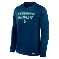 Seattle Kraken 2024/25 Authentic Pro Rink Tech NHL Long Sleeve Navy - Taass US