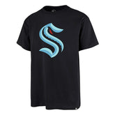 Seattle Kraken Team Logo '47 Echo NHL T-Shirt Navy - Taass sale