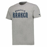 Seattle Kraken Wordmark Fanatics NHL T-Shirt Grey - Taass US