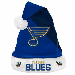 St. Louis Blues FOCO Basic Christmas NHL Santa Hat - Taass for sale
