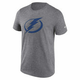 Tampa Bay Lightning Primary Logo NHL T-Shirt Gray - Taass US