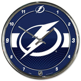 Tampa Bay Lightning Chrome NHL Wall Clock - Taass sale