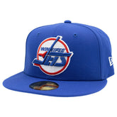 Winnipeg Jets Vintage Logo 59FIFTY Fitted NHL Cap Blue - Taass US
