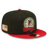 Atlanta Falcons 2022 NFL On-Field Salute to Service New Era 9FIFTY Snapback Cap - Taass US