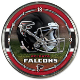 Atlanta Falcons WinCraft Chrome NFL Wall Clock - Taass Online