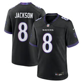 Lamar Jackson #8 Baltimore Ravens 2026 Game NFL Jersey Alternate Black - Taass for sale