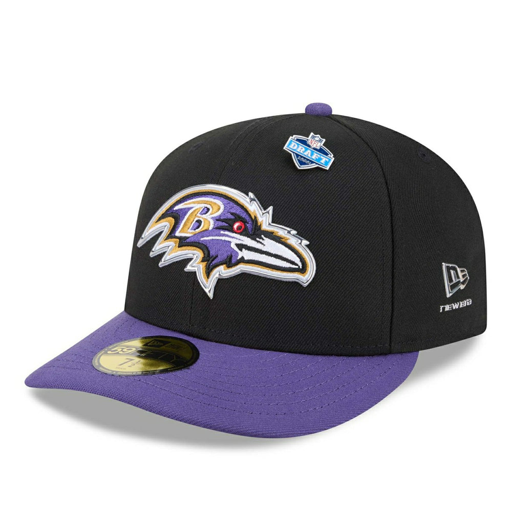Baltimore Ravens 2026 NFL Draft Pre-Curved 59FIFTY Fitted Cap - Taass US