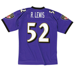 Ray Lewis #52 Baltimore Ravens Mitchell & Ness Throwback NFL Jersey Purple - Taass Online