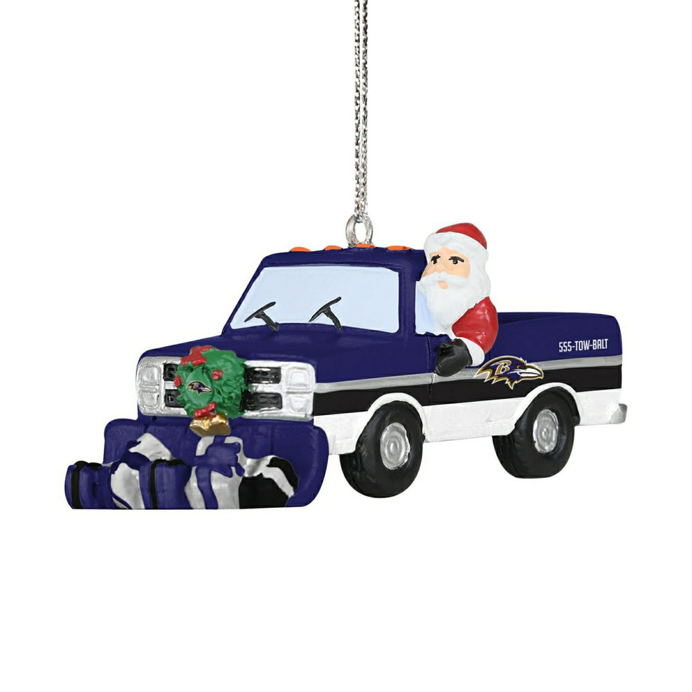 Baltimore Ravens NFL Snow Plow Truck Christmas Ornament - Taass sale