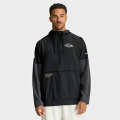 Baltimore Ravens Nike Sideline Half-Zip Anorak NFL Jacke Black - Taass for sale