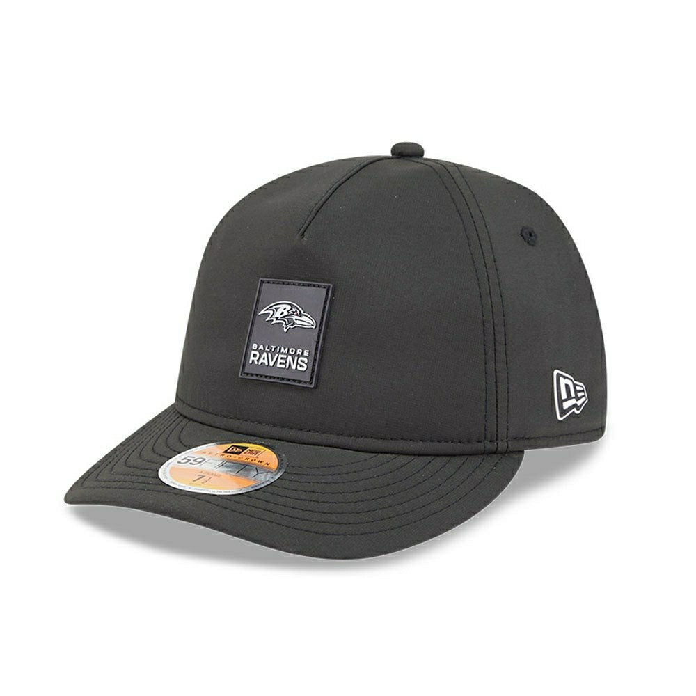 Baltimore Ravens 2025 NFL On-Field Sideline 59FIFTY A-Frame Fitted Cap Black - Taass US