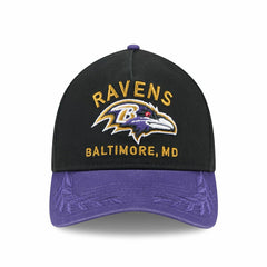Baltimore Ravens 2025 NFL Draft 9TWENTY A-Frame Adjustable Cap Black - Taass discount