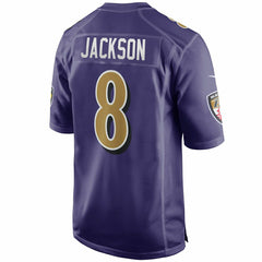Lamar Jackson #8 Baltimore Ravens Nike Game NFL Jersey Alternate Purple - Taass sale